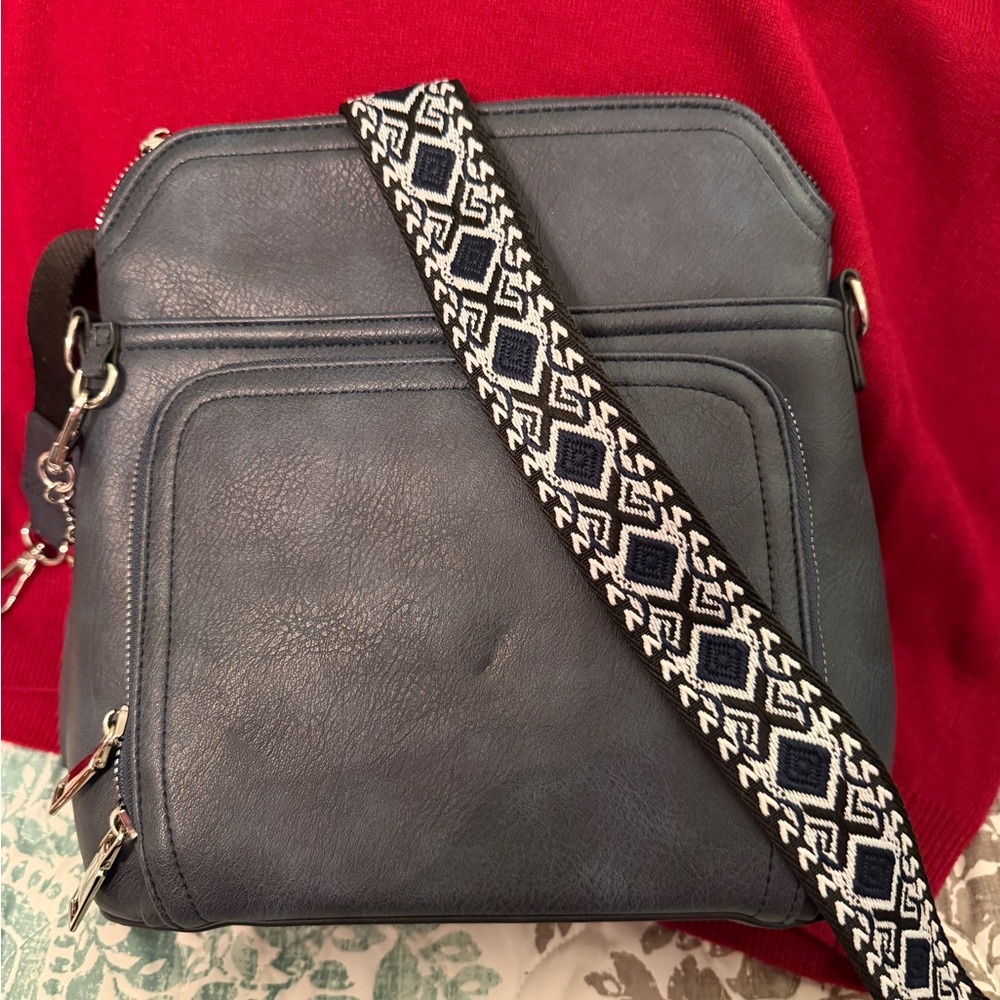 Blue Crossbody Bag by Roulens